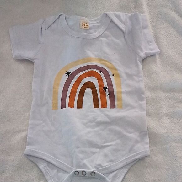 Rainbow and sage bellbottom pants with sash for headband  Sz 80 (9-12 months) - Picture 6 of 9